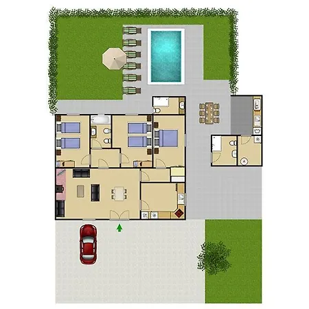 Sleeps 6 Pool Air Con Wifi Βίλα